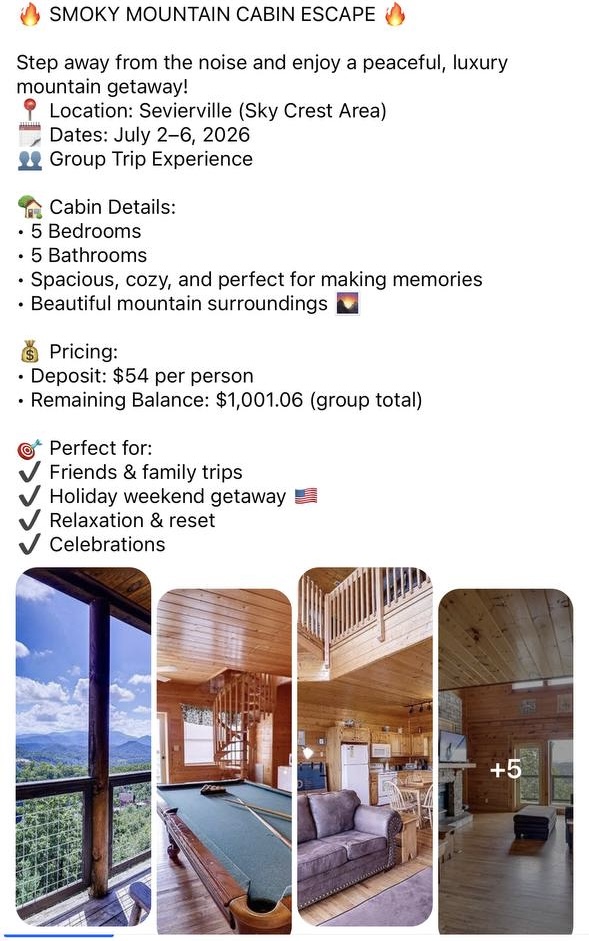 Smoky Mountain Cabin Escape Sky Crest