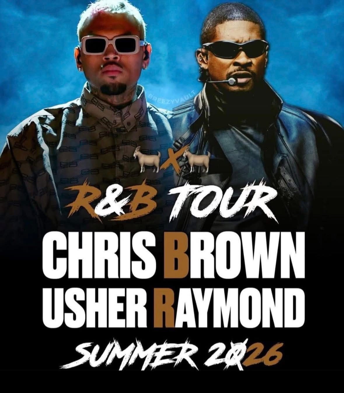 Chris Brown x Usher R&B Tour Summer 2026